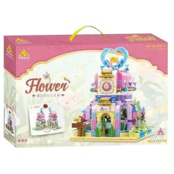 CAYI KY81170 81170 NHÀ HOA TRÁI TIM CỦA MOORE bộ đồ chơi xếp lắp ráp ghép mô hình FLOWER ROOM 675 khối