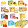HSANHE CACO 6036 MINI FOOD 10 STYLES bộ đồ chơi xếp lắp ráp ghép mô hình Creator Sáng Tạo 234 khối