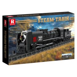 REOBRIX 66801 ĐẦU MÁY HƠI NƯỚC bộ đồ chơi xếp lắp ráp ghép mô hình City STEAM TRAIN Thành Phố 1546 khối