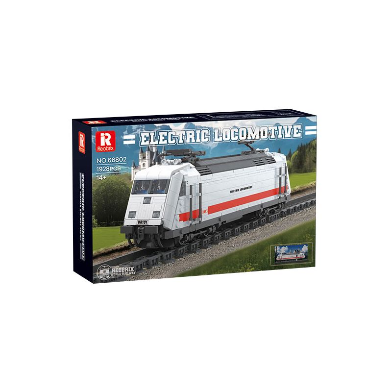 REOBRIX 66802 TÀU BR101 bộ đồ chơi xếp lắp ráp ghép mô hình City ELECTRIC LOCOMOTIVE Thành Phố 1928 khối