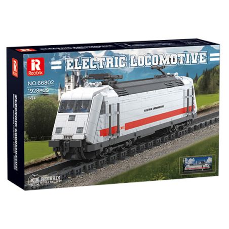 REOBRIX 66802 TÀU BR101 bộ đồ chơi xếp lắp ráp ghép mô hình City ELECTRIC LOCOMOTIVE Thành Phố 1928 khối