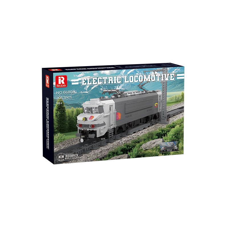 REOBRIX 66803 BB15000 ĐẦU MÁY ĐIỆN THÂN CÂY PHÁP bộ đồ chơi xếp lắp ráp ghép mô hình City Thành Phố 2053 khối