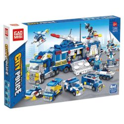 GAOMISI T2082 2082 XE CHỈ HUY 8 TRONG 1 bộ đồ chơi xếp lắp ráp ghép mô hình City Thành Phố 869 khối