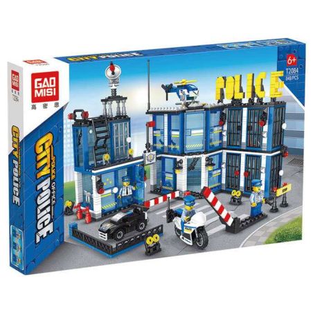 GAOMISI T2084 2084 SỞ CẢNH SÁT THÀNH PHỐ bộ đồ chơi xếp lắp ráp ghép mô hình City 848 khối