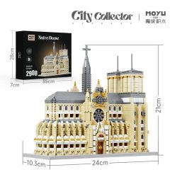 MOYU BLOCK MY92054 92054 NHÀ THỜ ĐỨC BÀ bộ đồ chơi xếp lắp ráp ghép mô hình Creator NOTRE-DAME DE PARIS Sáng Tạo 2908 khối
