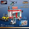 DECOOL BRICKCOOL 78006 CHIẾN TRANH PHÒNG THỦ NGÂN HÀNG bộ đồ chơi xếp lắp ráp ghép mô hình City Thành Phố 431 khối