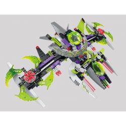 Enlighten 1617 Qman 1617 non  ĐUỔI BẮT CHỈ HUY NGƯỜI NGOÀI HÀNH TINH bộ đồ chơi xếp lắp ráp ghép mô hình Space Adventure SPACE ADVENTURE ARREST ALIEN COMMANDER Thám Hiểm Không Gian 704 khối