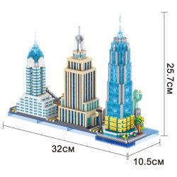 ZHEGAO LZ8333 8333 KIẾN TRÚC NEW YORK bộ đồ chơi xếp lắp ráp ghép mô hình Architecture Công Trình Kiến Trúc 3262 khối