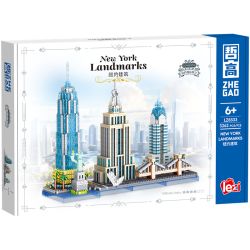 ZHEGAO LZ8333 8333 KIẾN TRÚC NEW YORK bộ đồ chơi xếp lắp ráp ghép mô hình Architecture Công Trình Kiến Trúc 3262 khối