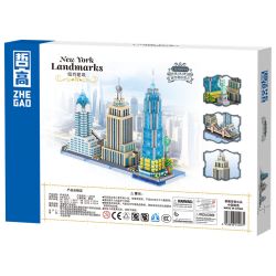 ZHEGAO LZ8333 8333 KIẾN TRÚC NEW YORK bộ đồ chơi xếp lắp ráp ghép mô hình Architecture Công Trình Kiến Trúc 3262 khối