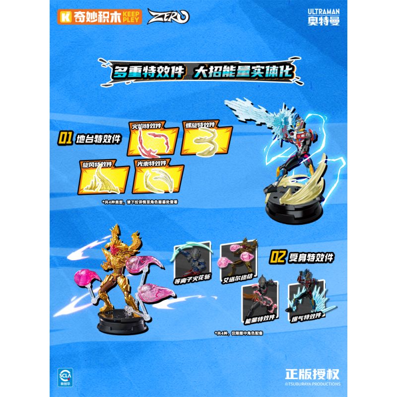 KEEPPLEY 75172 ULTRAMAN ZERO UNLIMITED EDITION BULLET BOND BOX bộ đồ chơi xếp lắp ráp ghép mô hình Movie & Game Phim Và Trò Chơi