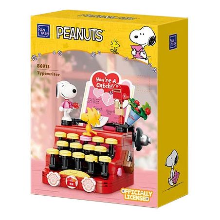 PANTASY 86913 SNOOPY RETRO TIME MÁY ĐÁNH CHỮ LÃNG MẠN bộ đồ chơi xếp lắp ráp ghép mô hình Movie & Game Phim Và Trò Chơi