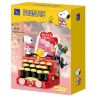 PANTASY 86913 SNOOPY RETRO TIME MÁY ĐÁNH CHỮ LÃNG MẠN bộ đồ chơi xếp lắp ráp ghép mô hình Movie & Game Phim Và Trò Chơi