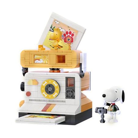 PANTASY 86915 SNOOPY RETRO TIME LIGHT AND SHADOW CAMERA bộ đồ chơi xếp lắp ráp ghép mô hình Movie & Game Phim Và Trò Chơi