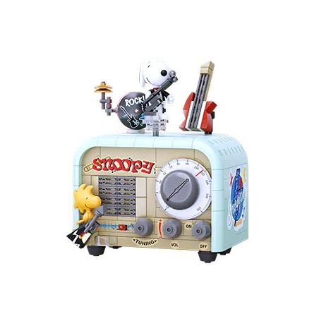 PANTASY 86917 SNOOPY RETRO TIME RHYTHM RADIO bộ đồ chơi xếp lắp ráp ghép mô hình Movie & Game Phim Và Trò Chơi