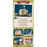 PANTASY 86917 SNOOPY RETRO TIME RHYTHM RADIO bộ đồ chơi xếp lắp ráp ghép mô hình Movie & Game Phim Và Trò Chơi