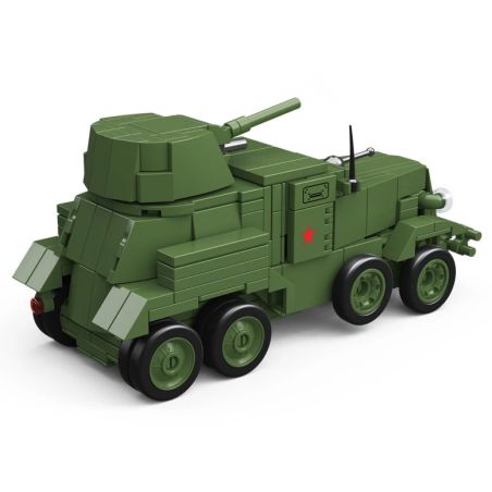 THIRDPARTY 300005 BA10 XE BỌC THÉP 1:35 tỷ lệ 1:35 bộ đồ chơi xếp lắp ráp ghép mô hình Military Army BA-10 Quân Sự Bộ Đội 350 khối