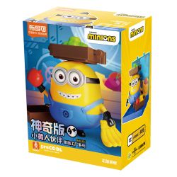 BLOKEES 74836 PHIÊN BẢN KỲ DIỆU CỦA MINIONS NHÀ MÁY SẢN XUẤT TIN THỨ 1 OTTO FRUIT PORTER bộ đồ chơi xếp lắp ráp ghép mô hình Movie & Game MINIONS JELLY FACTORY OTTO Phim Và Trò Chơi 30 khối