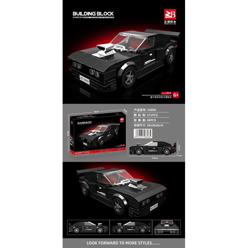 MASAHIRO 33008 XE THỂ THAO bộ đồ chơi xếp lắp ráp ghép mô hình Speed Champions Racing Cars Đua Xe Công Thức 271 khối