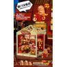 JAKI FK021 SUPER TOWN DUMEN HAMBURGER SHOP bộ đồ chơi xếp lắp ráp ghép mô hình