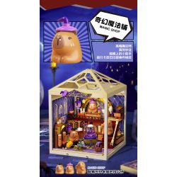 JAKI FK022 SUPER TOWN FANTASY MAGIC SHOP STACKED HOUSE bộ đồ chơi xếp lắp ráp ghép mô hình