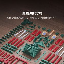 MILLENNIUM MONOLITH QNSZL25AIQI 25AIQI XI'AN BELL TOWER MỐC bộ đồ chơi xếp lắp ráp ghép mô hình Creator Sáng Tạo