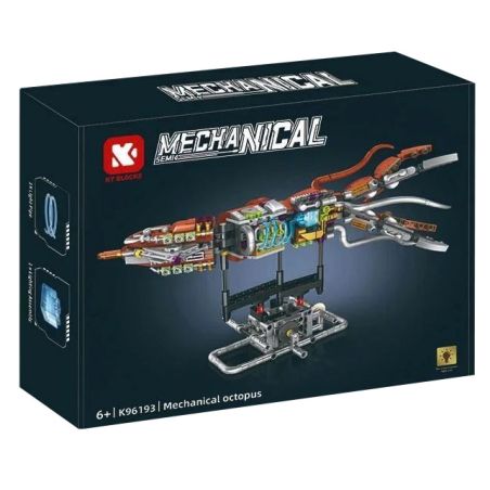 KAIYU KEEYEE WORLD K96193 96193 MÁY MÓC BIONIC SQUID bộ đồ chơi xếp lắp ráp ghép mô hình MECHANICAL OCTOPUS 633 khối