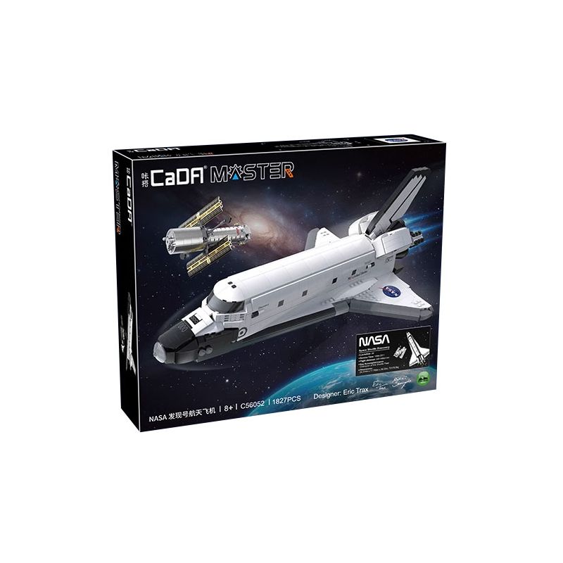 CADA DOUBLEE C56052 56052 NASA DISCOVERY SPACE SHUTTLE 1:80 tỷ lệ 1:80 bộ đồ chơi xếp lắp ráp ghép mô hình Creator Sáng Tạo 1827 khối