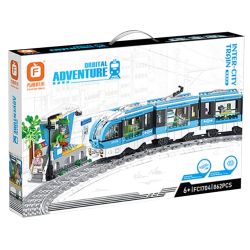 FORANGE FC1704 1704 TÀU LIÊN TỈNH bộ đồ chơi xếp lắp ráp ghép mô hình City ORBITAL ADVENTURE Thành Phố 862 khối