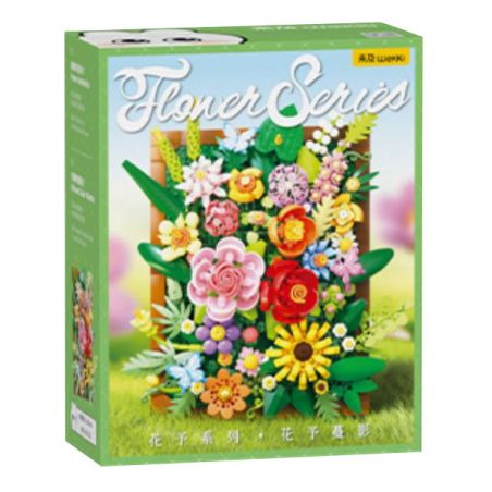 WEKKI 517215 HOA VÀ DÂY LEO bộ đồ chơi xếp lắp ráp ghép mô hình Art