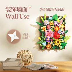 WEKKI 517215 HOA VÀ DÂY LEO bộ đồ chơi xếp lắp ráp ghép mô hình Art