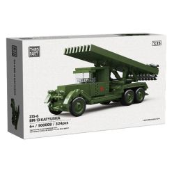 THIRDPARTY 300008 BM-13 "KATYUSHA" CANNON tỷ lệ 1:35 bộ đồ chơi xếp lắp ráp ghép mô hình Military Army ZIS-6 BM-13 KATYUSHA Quân Sự Bộ Đội 324 khối
