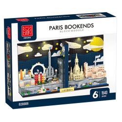 MorkModel 028009 Mork Model 028009 BOOKMARK SKYLINE PARIS bộ đồ chơi xếp lắp ráp ghép mô hình Architecture PARIS SKYLINE BOOKENDS Công Trình Kiến Trúc 1540 khối
