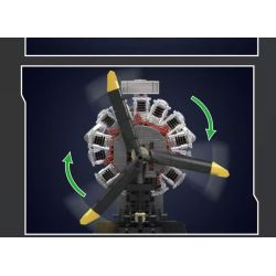 MouldKing 10211 Mould King 10211 ĐỘNG CƠ MÁY BAY SAO bộ đồ chơi xếp lắp ráp ghép mô hình Technic RADIAL AVIATION ENGINE Kỹ Thuật Công Nghệ Cao Mô Hình Phương Tiện 1147 khối