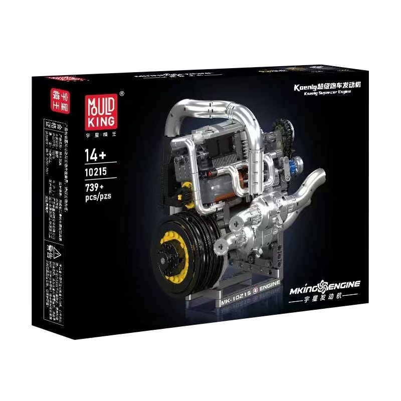 MouldKing 10215 Mould King 10215 ĐỘNG CƠ SIÊU XE KOENIG bộ đồ chơi xếp lắp ráp ghép mô hình Technic SUPERCAR ENGINE Kỹ Thuật Công Nghệ Cao Mô Hình Phương Tiện 739 khối