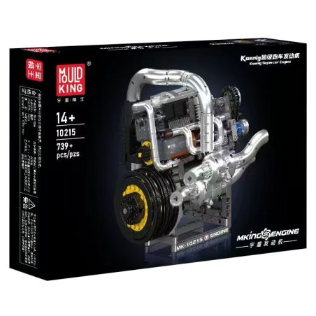 MouldKing 10215 Mould King 10215 ĐỘNG CƠ SIÊU XE KOENIG bộ đồ chơi xếp lắp ráp ghép mô hình Technic SUPERCAR ENGINE Kỹ Thuật Công Nghệ Cao Mô Hình Phương Tiện 739 khối