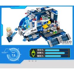 Enlighten 1612 Qman 1612 non  SỬA CHỮA TÀU CẢNH SÁT bộ đồ chơi xếp lắp ráp ghép mô hình Space Adventure SPACE ADVENTURE MOBILE REPAIR STATION Thám Hiểm Không Gian 337 khối