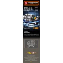 MouldKing 10216 Mould King 10216 ĐỘNG CƠ PHẢN LỰC TUABIN bộ đồ chơi xếp lắp ráp ghép mô hình Technic TURBOJET ENGINE Kỹ Thuật Công Nghệ Cao Mô Hình Phương Tiện 1214 khối