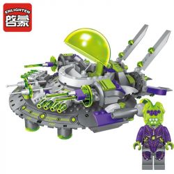 Enlighten 1611 Qman 1611 non  NGĂN CHẶN PHI THUYỀN NGOÀI HÀNH TINH bộ đồ chơi xếp lắp ráp ghép mô hình Space Adventure SPACE ADVENTURE INTERCEPT ALIEN CRUISER Thám Hiểm Không Gian 339 khối