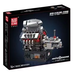 MouldKing 10225 Mould King 10225 ĐỘNG CƠ DODGE V8 TRUYỀN TẢI bộ đồ chơi xếp lắp ráp ghép mô hình Technic V8 ENGINE Kỹ Thuật Công Nghệ Cao Mô Hình Phương Tiện 855 khối