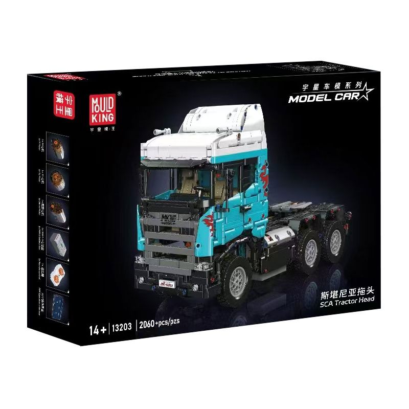 MouldKing 13203 Mould King 13203 ĐẦU KÉO SCANIA bộ đồ chơi xếp lắp ráp ghép mô hình Technic SCANIA TRACTOR HEAD Kỹ Thuật Công Nghệ Cao Mô Hình Phương Tiện 2060 khối