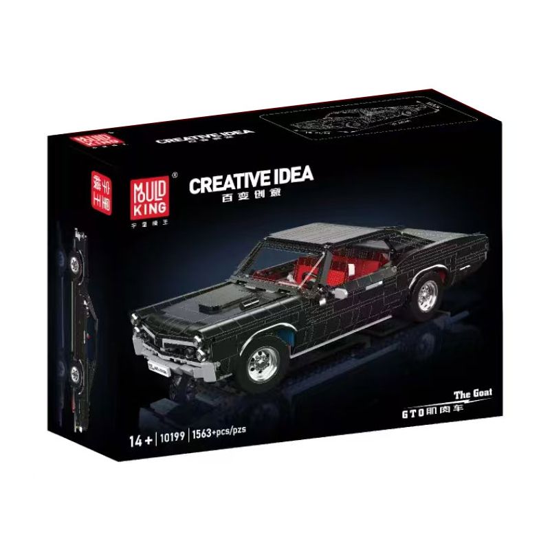 MouldKing 10199 Mould King 10199 XE CƠ BẮP PONTIAC GTO bộ đồ chơi xếp lắp ráp ghép mô hình Technic THE GOAT Kỹ Thuật Công Nghệ Cao Mô Hình Phương Tiện 1563 khối
