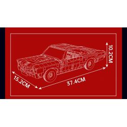 MouldKing 10199 Mould King 10199 XE CƠ BẮP PONTIAC GTO bộ đồ chơi xếp lắp ráp ghép mô hình Technic THE GOAT Kỹ Thuật Công Nghệ Cao Mô Hình Phương Tiện 1563 khối