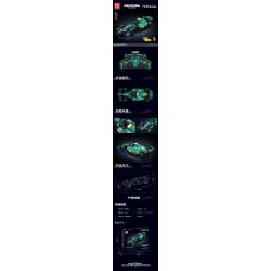 MouldKing 10157 Mould King 10157 CÔNG THỨC XE ĐUA MARTIN bộ đồ chơi xếp lắp ráp ghép mô hình Creator Sáng Tạo 308 khối