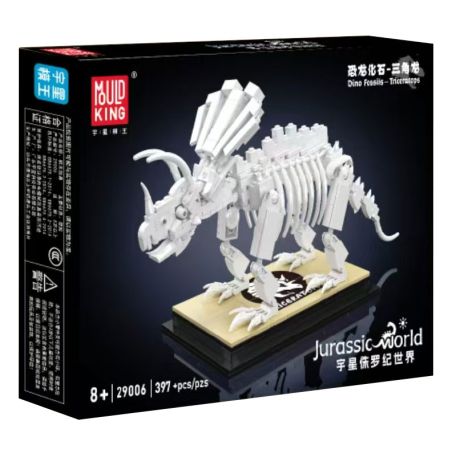 MouldKing 29006 Mould King 29006 KHỦNG LONG HÓA THẠCH TRICERATOPS bộ đồ chơi xếp lắp ráp ghép mô hình Jurassic World DINO FOSSILS TRICERATOPS Thế Giới Khủng Long 397 khối
