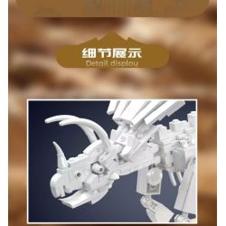MouldKing 29006 Mould King 29006 KHỦNG LONG HÓA THẠCH TRICERATOPS bộ đồ chơi xếp lắp ráp ghép mô hình Jurassic World DINO FOSSILS TRICERATOPS Thế Giới Khủng Long 397 khối