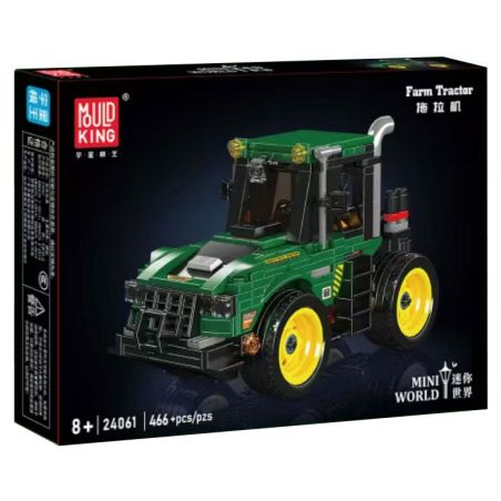 MouldKing 24061 Mould King 24061 MÁY KÉO NÔNG TRẠI bộ đồ chơi xếp lắp ráp ghép mô hình Creator FARM TRACTOR Sáng Tạo 466 khối