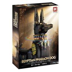 DK 7066 CHÓ PHARAOH AI CẬP bộ đồ chơi xếp lắp ráp ghép mô hình EGYPTIAN PHARAOH DOG 1208 khối