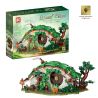 DK 6031 DWARF HOME HOBBIT BAG BOTTOM bộ đồ chơi xếp lắp ráp ghép mô hình The Lord Of The Rings DWARF CABIN Chúa Nhẫn 1088 khối