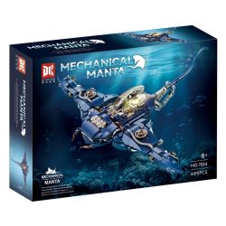 DK 7054 CÁ QUỶ CƠ bộ đồ chơi xếp lắp ráp ghép mô hình MECHANICAL MANTA 689 khối